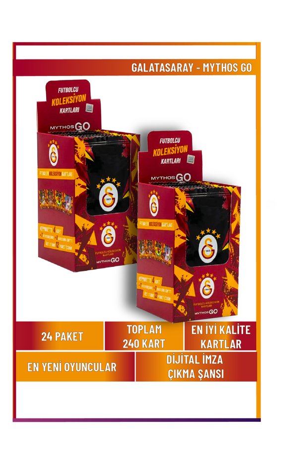 Galatasaray - Mythos Go Futbolcu Kartları Lisanslı